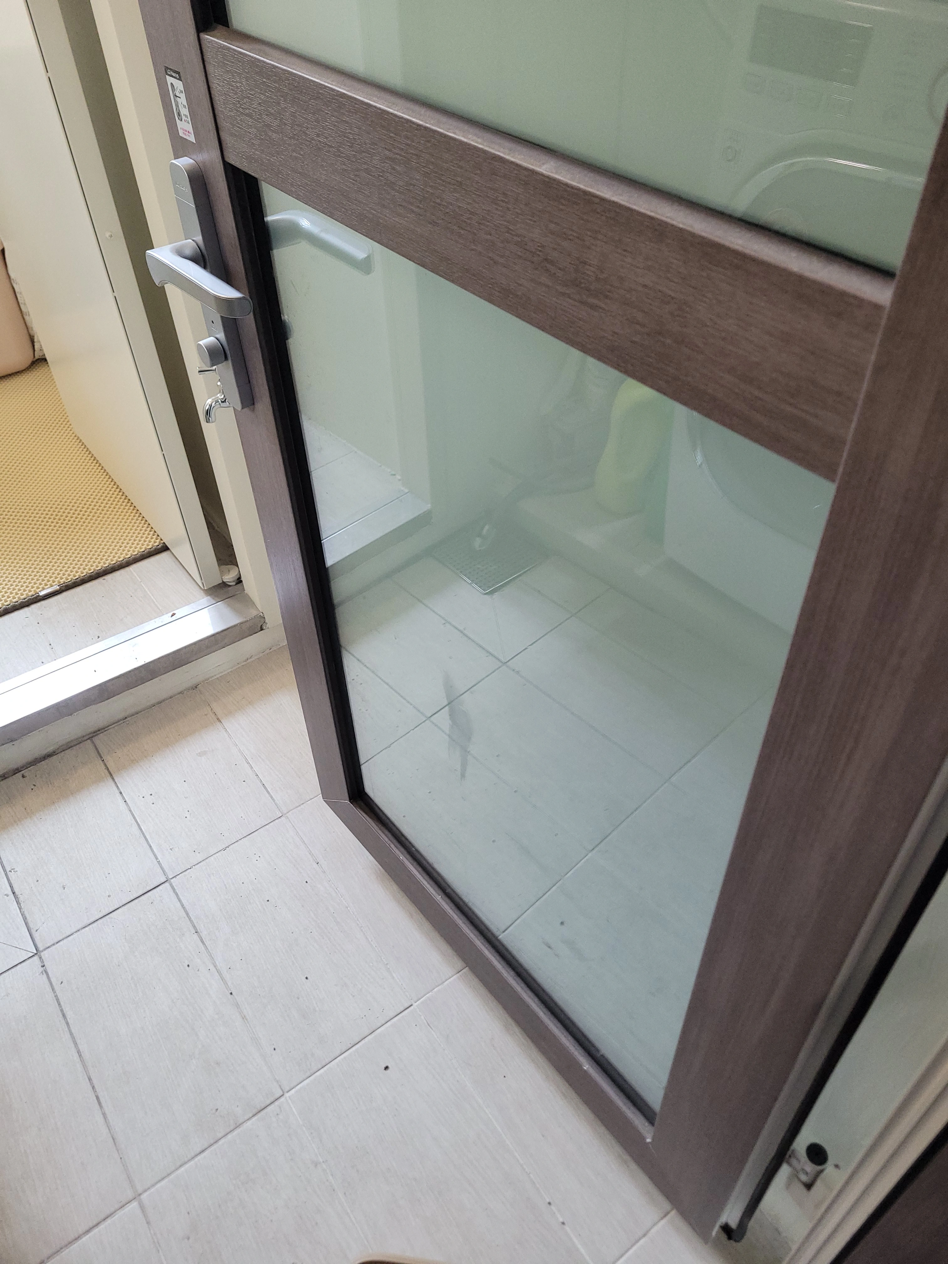 펫도어설치 부산 시공 후