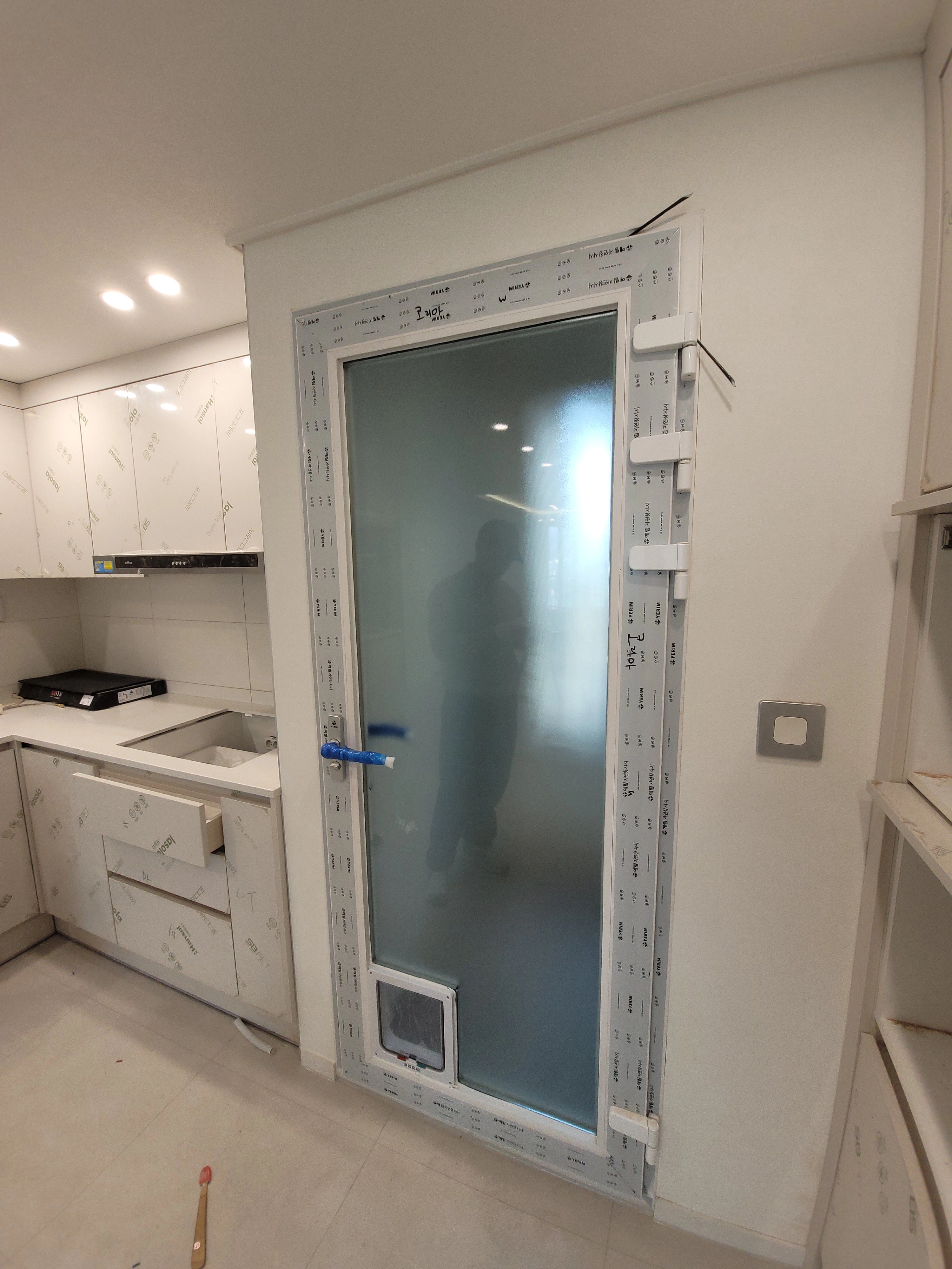 펫도어설치 서울 시공 후