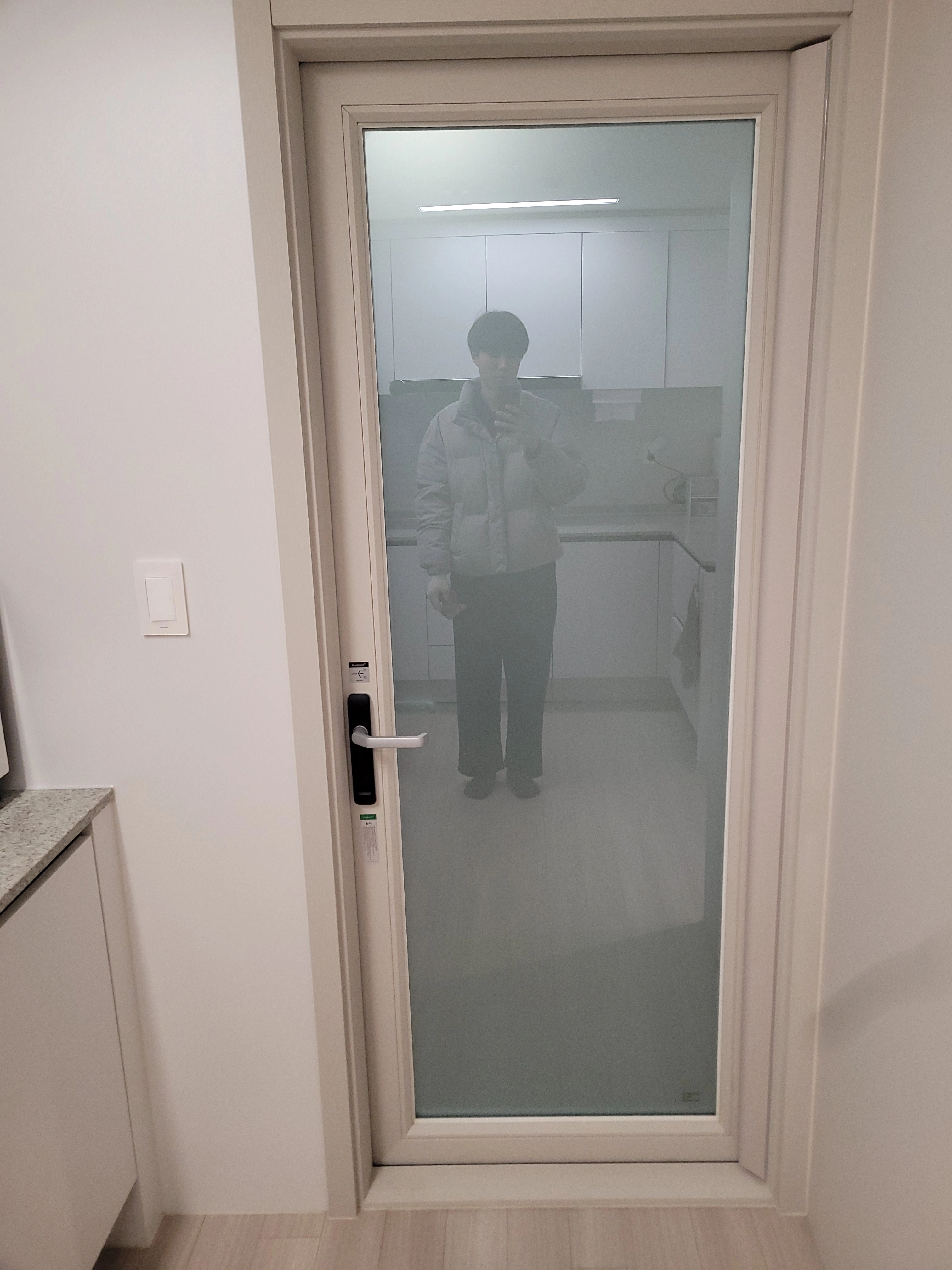 펫도어설치 수원 시공 전